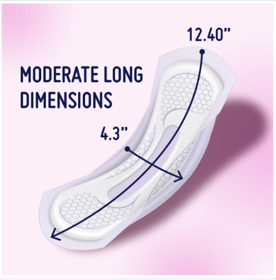 Prevail® Bladder Control Pad - Moderate Long