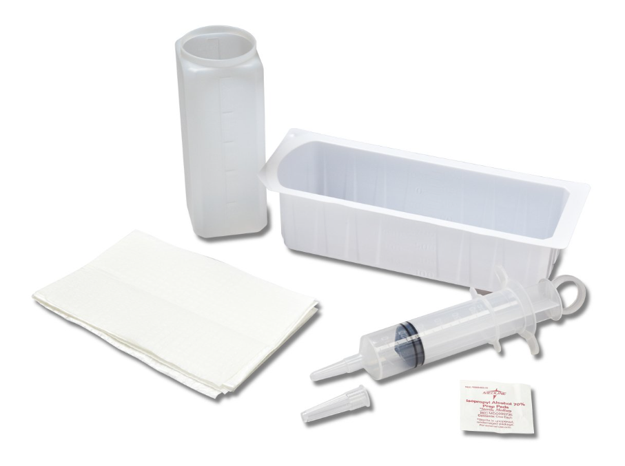 Medline Sterile Piston Irrigation Syringe Tray