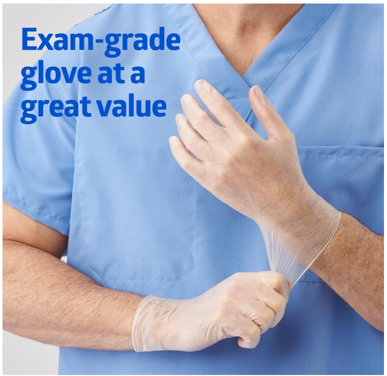 MediGuard Vinyl Exam Gloves
