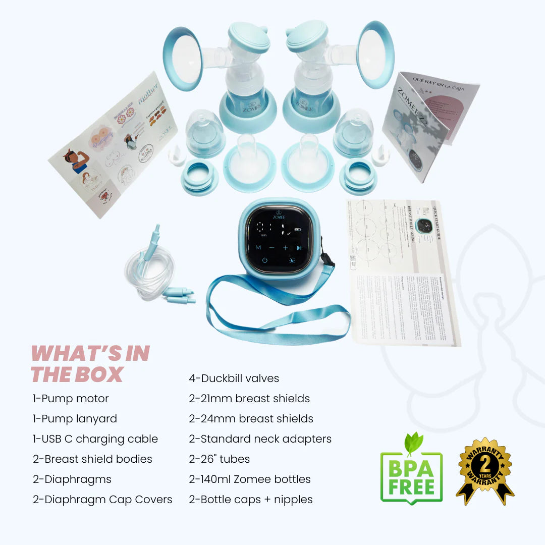 Zomee Z2 Double Electric Breast Pump Kit