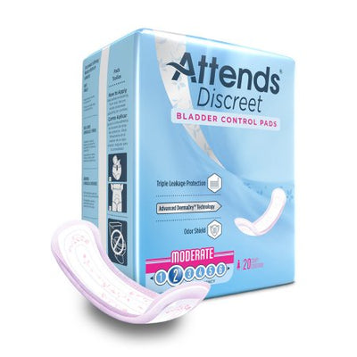 Attends® Discreet Bladder Control Pads - Moderate