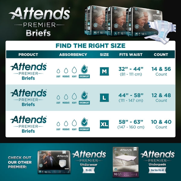 Attends® Premier Brief/Diaper