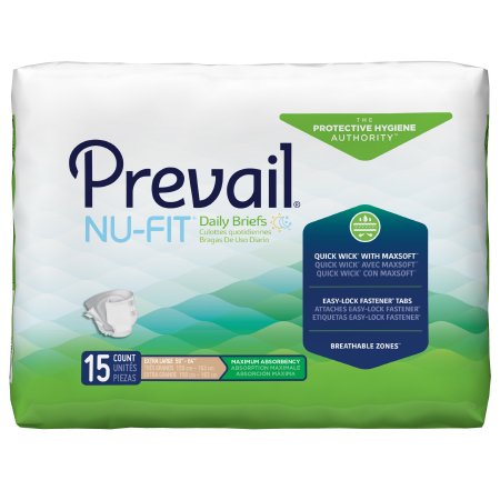Prevail® Nu-Fit® Unisex Adult Incontinence Brief