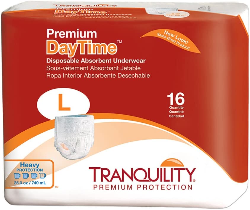 Tranquility® Premium DayTime Disposable Absorbent Underwear, Heavy Absorbency