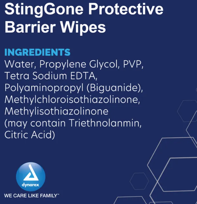 StingGone® Protective Barrier Wipes