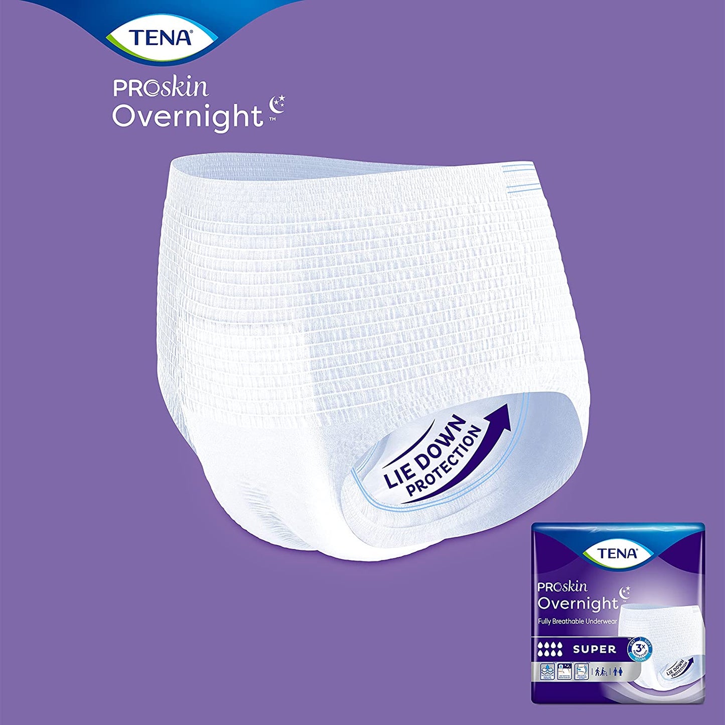 TENA® ProSkin Overnight™ Super Protective Underwear (Pull-Ups)