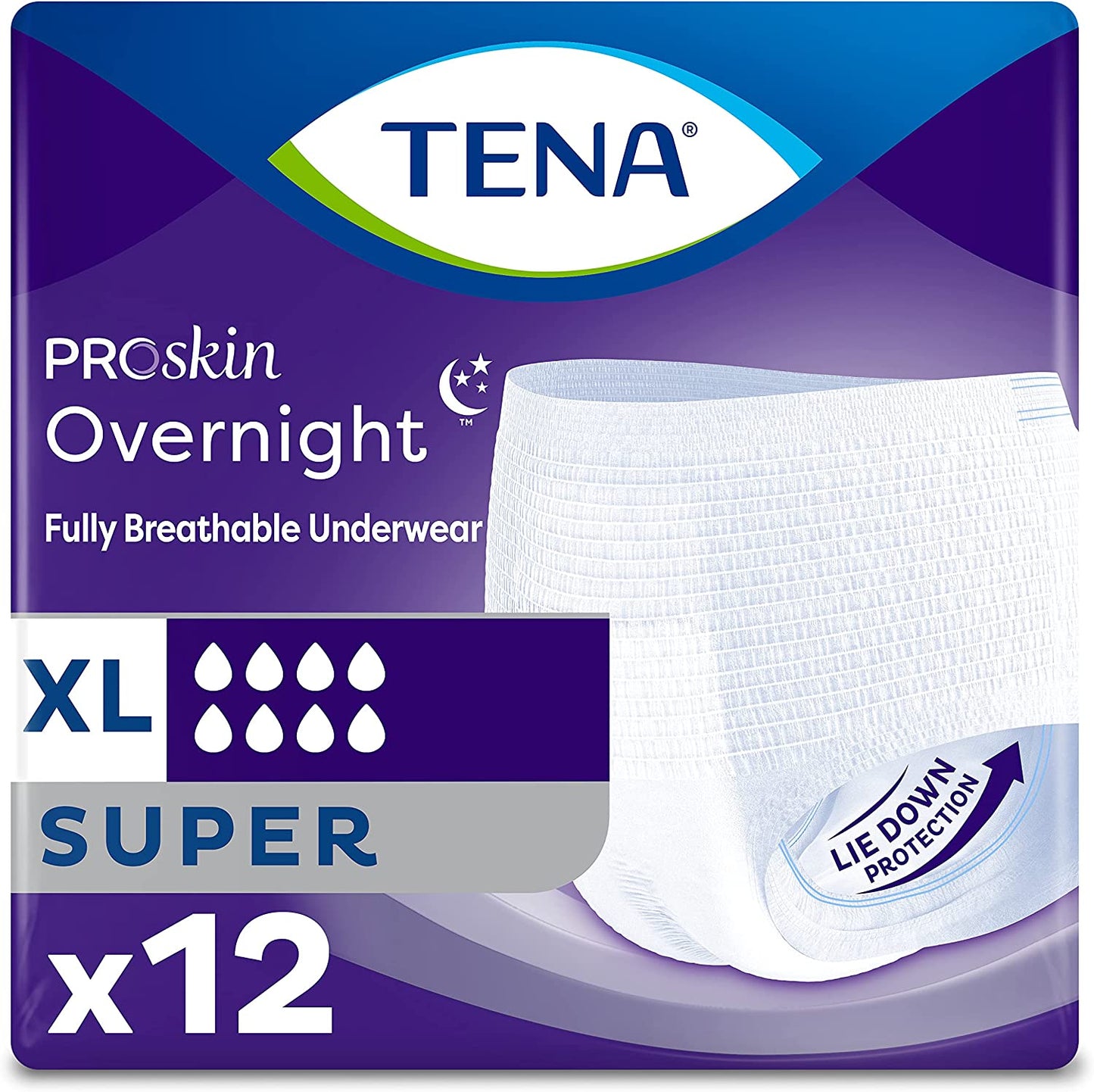 TENA® ProSkin Overnight™ Super Protective Underwear (Pull-Ups)
