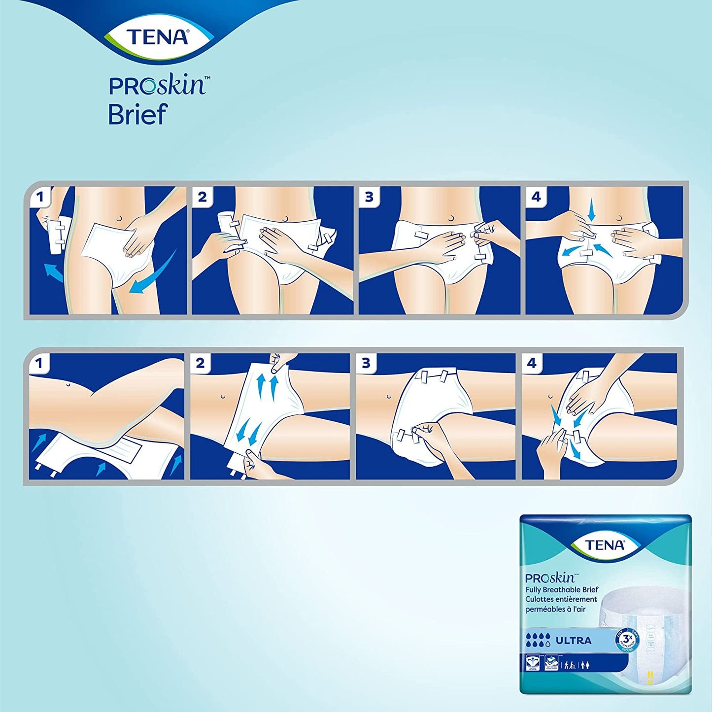 TENA® Ultra Breathable Briefs (Diaper)