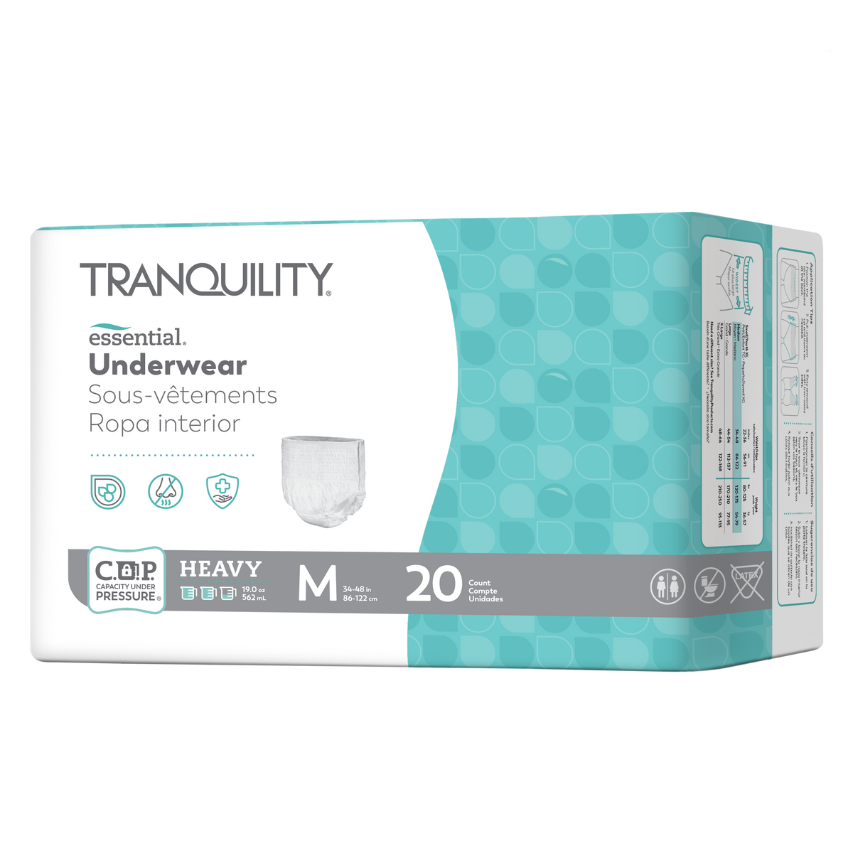 Tranquility® Essential Disposable Absorbent Underwear, Heavy Absorbency