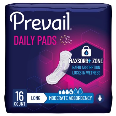 Prevail® Bladder Control Pad - Moderate Long