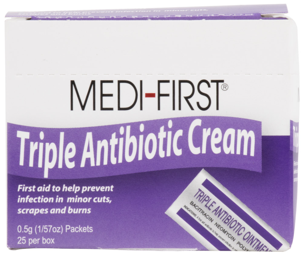 Medi First Medi-First® Triple Antibiotic Single Use Packet – Rely Medical Supply, LLC