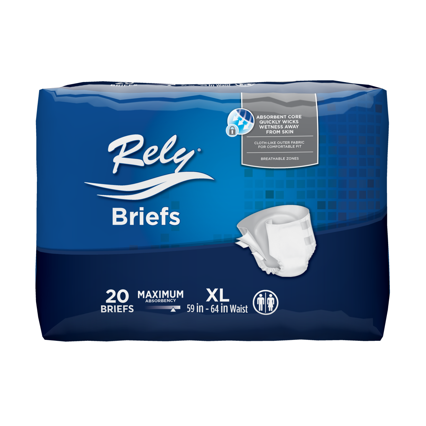 Rely Briefs/Diapers  - 20ct