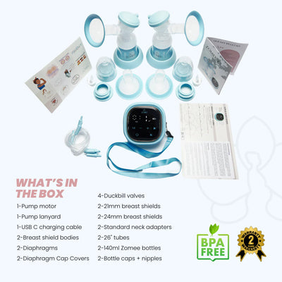 Zomee Z2 Double Electric Breast Pump Kit