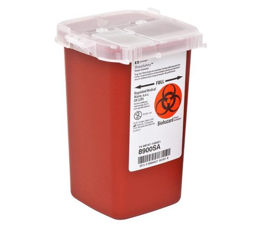 Sharp Container 1 L SharpSafety™ 1 Quart Sharps Container – Rely Medical Supply, LLC