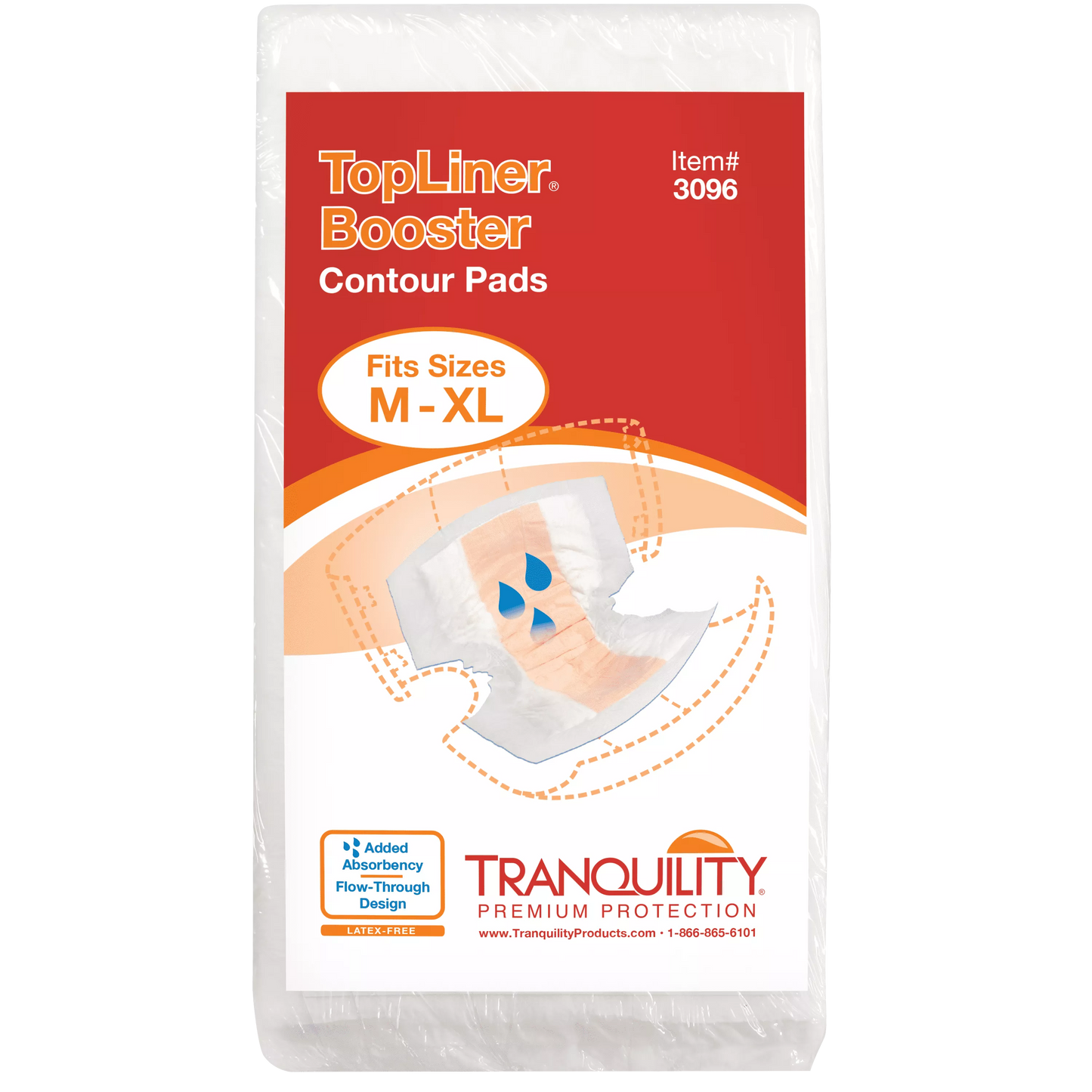 Tranquility® Topliner Booster Contour Pad
